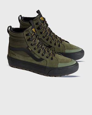 Vans Sk8-HI Waterproof Insulated Groen/Zwart Zijaanzicht