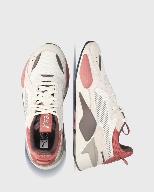 Puma RS-X Heritage Sneaker Wit / Brons zijaanzicht en bovenaanzicht
