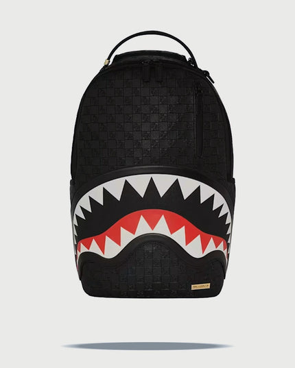 Sprayground Sharks in Paris Rugzak Zwart vooraanzicht
