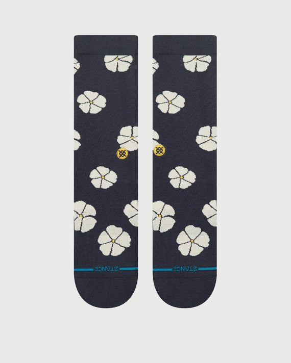 Stance Sokken Floral Crew Navy floral print