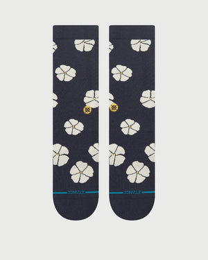 Stance Sokken Floral Crew Navy floral print