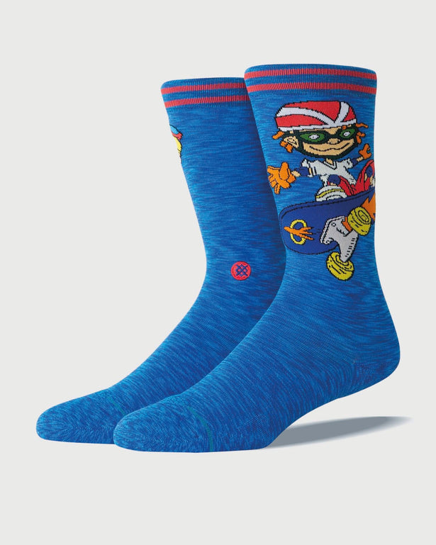 Stance Sokken Rocket Power Blauw stance sokken