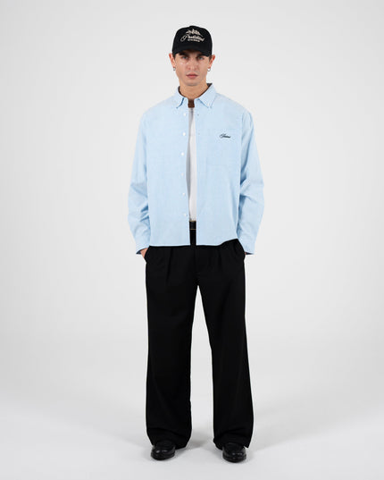 Prohibited The Oxford Button Down Overhemd Blauw