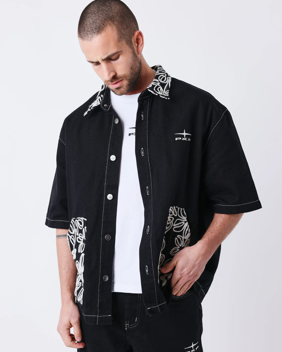 Project X Paris T-shirt Short Sleeve Bandana Zwart