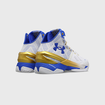 Under Armour Curry 2 Retro Basketbalschoen Wit Goud