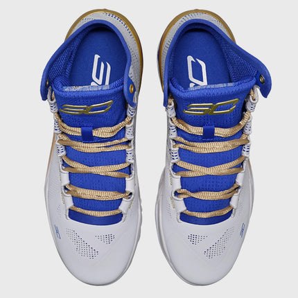 Under Armour Curry 2 Retro Basketbalschoen Wit Goud