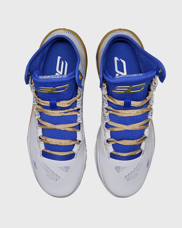Under Armour Curry 2 Retro Basketbalschoen Wit Goud
