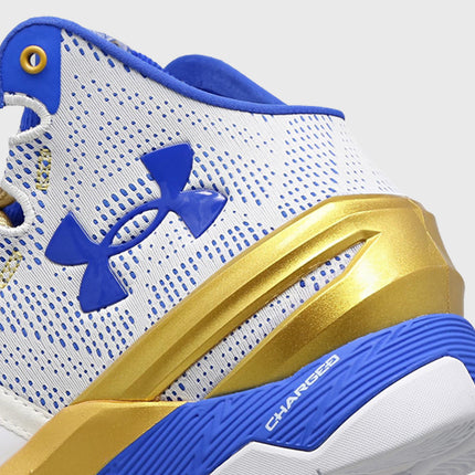 Under Armour Curry 2 Retro Basketbalschoen Wit Goud
