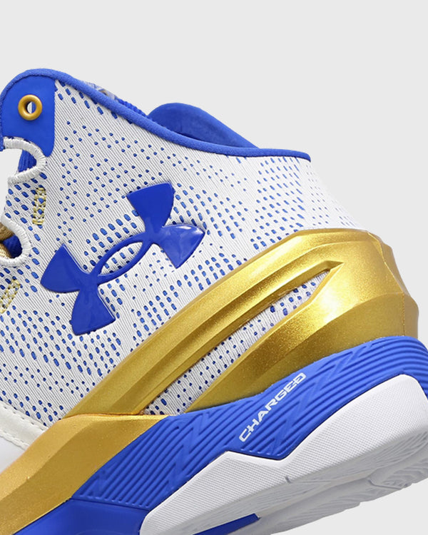 Under Armour Curry 2 Retro Basketbalschoen Wit Goud