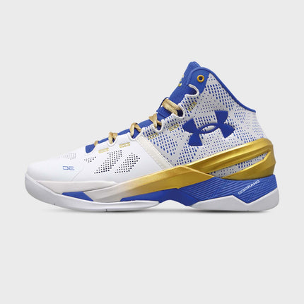 Under Armour Curry 2 Retro Basketbalschoen Wit Goud
