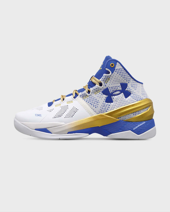 Under Armour Curry 2 Retro Basketbalschoen Wit Goud
