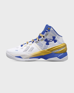 Under Armour Curry 2 Retro Basketbalschoen Wit Goud