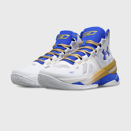 Under Armour Curry 2 Retro Basketbalschoen Wit Goud