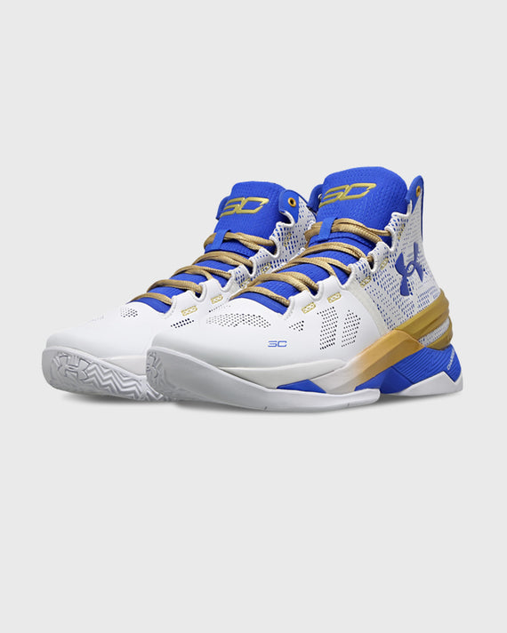 Under Armour Curry 2 Retro Basketbalschoen Wit Goud