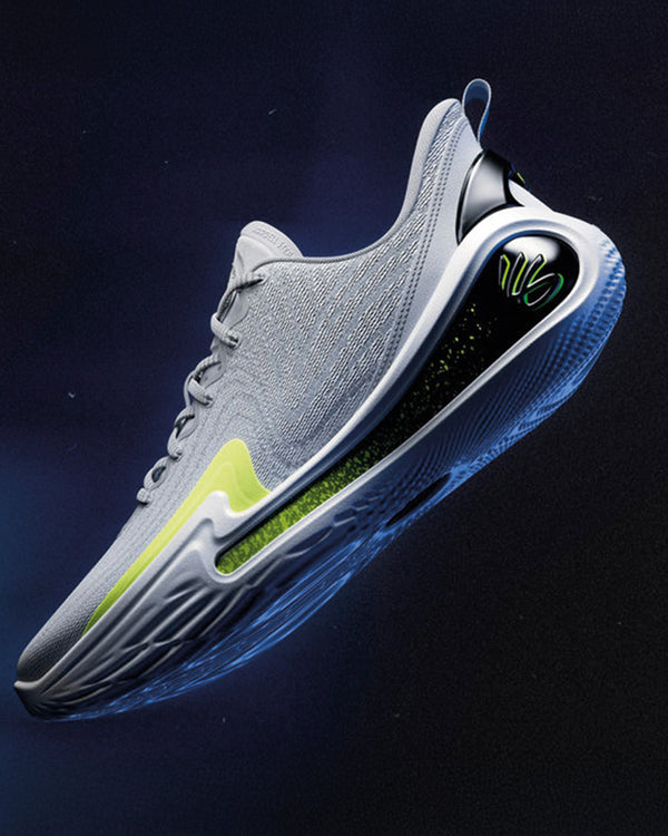 Under Armour Curry 12 Basketbalschoen Grijs/Groen