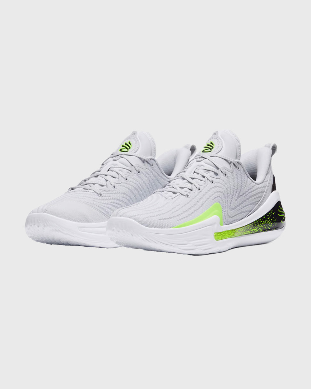 Under Armour Curry 12 Basketbalschoen Grijs/Groen