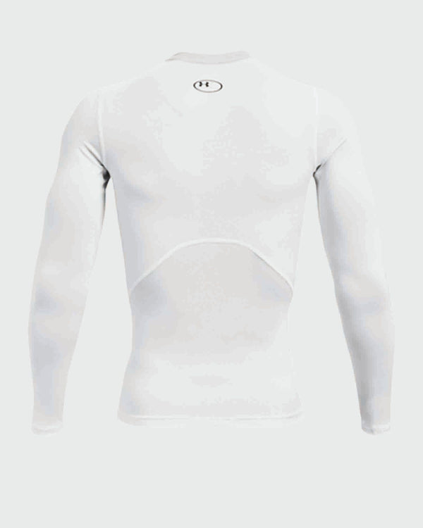 Under Armour Compression Shirt Longsleeve Wit achteraanzicht