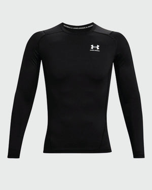 Under Armour Compression Shirt Longsleeve Schwarz VORDERSEITE