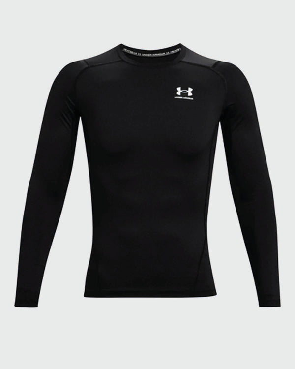 Under Armour Compression Shirt Longsleeve Schwarz VORDERSEITE