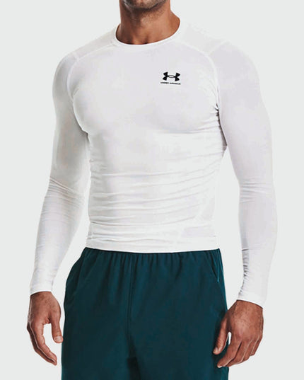 Under Armour Compression Shirt Longsleeve Wit voor