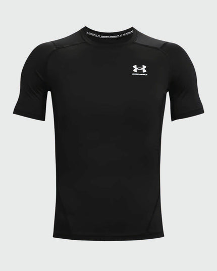 Under Armour Compression Shirt Shortsleeve Zwart voor