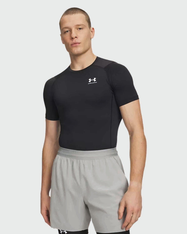 Under Armour Compression Shirt Shortsleeve Zwart 