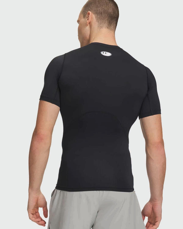 Under Armour Compression Shirt Shortsleeve Zwart achter mod