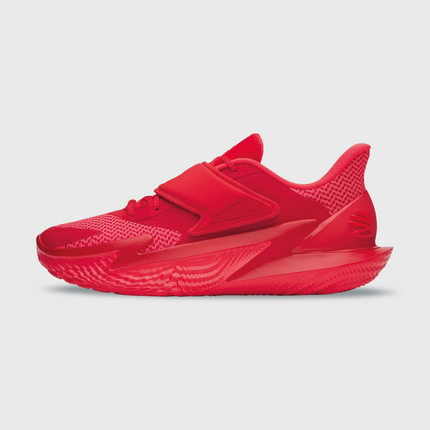 Under Armour Curry D. Fox 2 Basketbalschoen Rood zijaanzicht linkerschoen