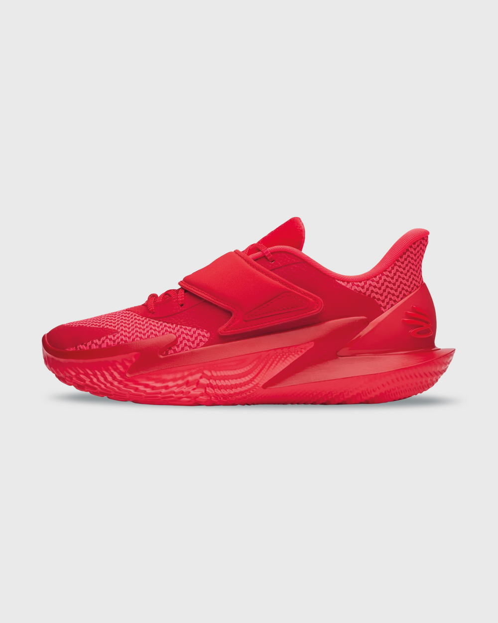 Under Armour Curry D. Fox 2 Basketbalschoen Rood zijaanzicht linkerschoen