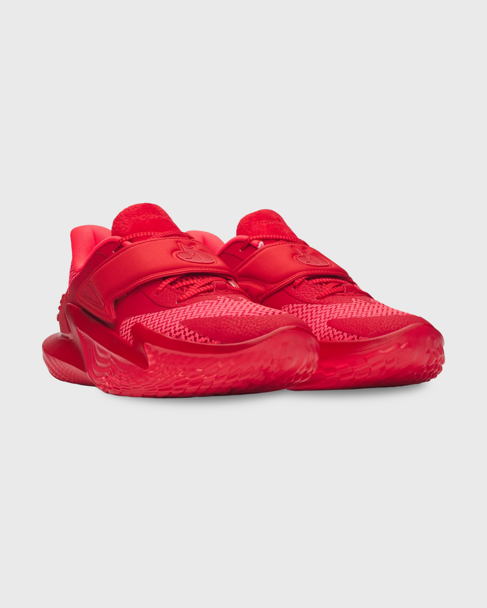 Under Armour Curry D. Fox 2 Basketbalschoen Rood zijaanzicht linkerschoen