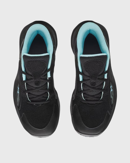 Bovenaanzicht no patches GS JET ’25 Basketbalschoen Zwart – Under Armour