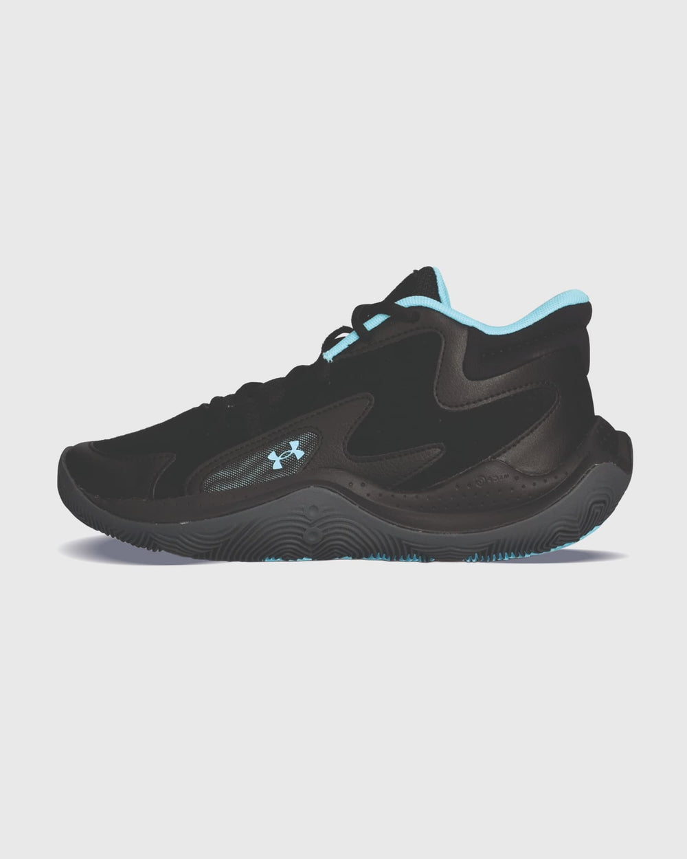 GS JET ’25 Basketbalschoen Zwart – Under Armour Binnenkant linkeraanzicht