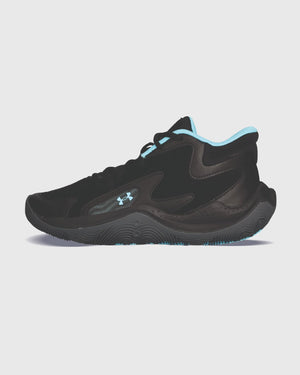 GS JET ’25 Basketbalschoen Zwart – Under Armour Binnenkant linkeraanzicht