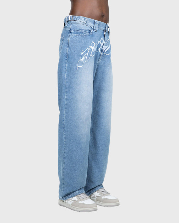 Vicinity Outlined Mirage Denim Blau