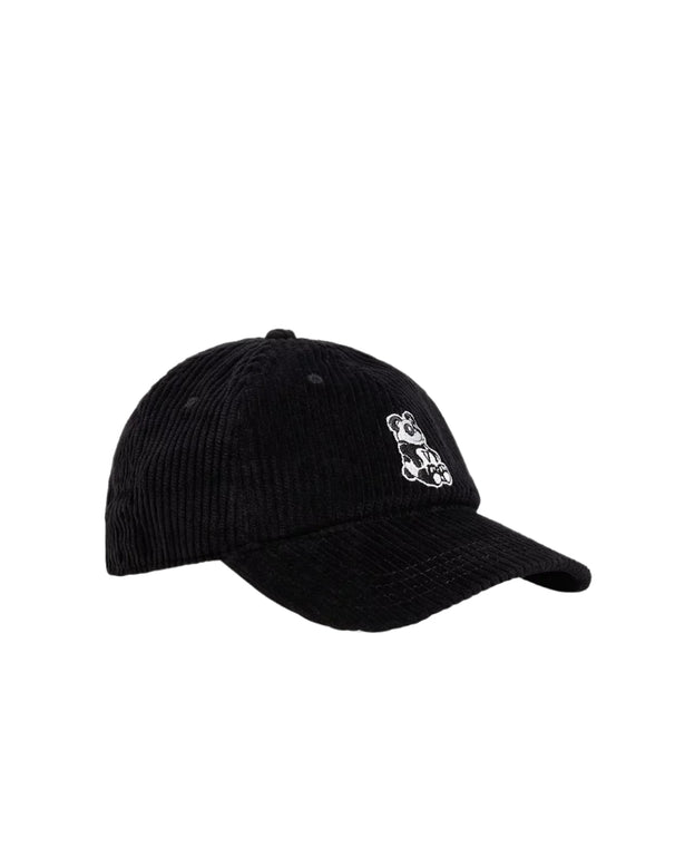 Casquette Vans Panda en velours côtelé noir