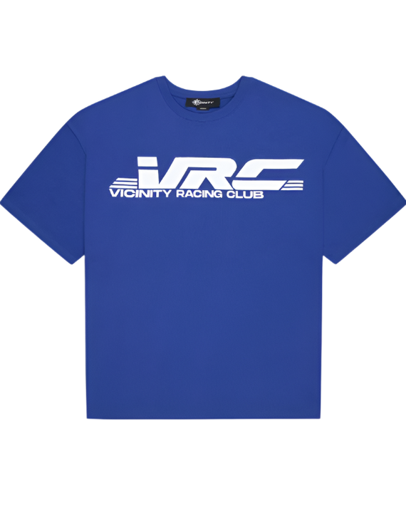 VRC TEE Blauw van de voorkant
