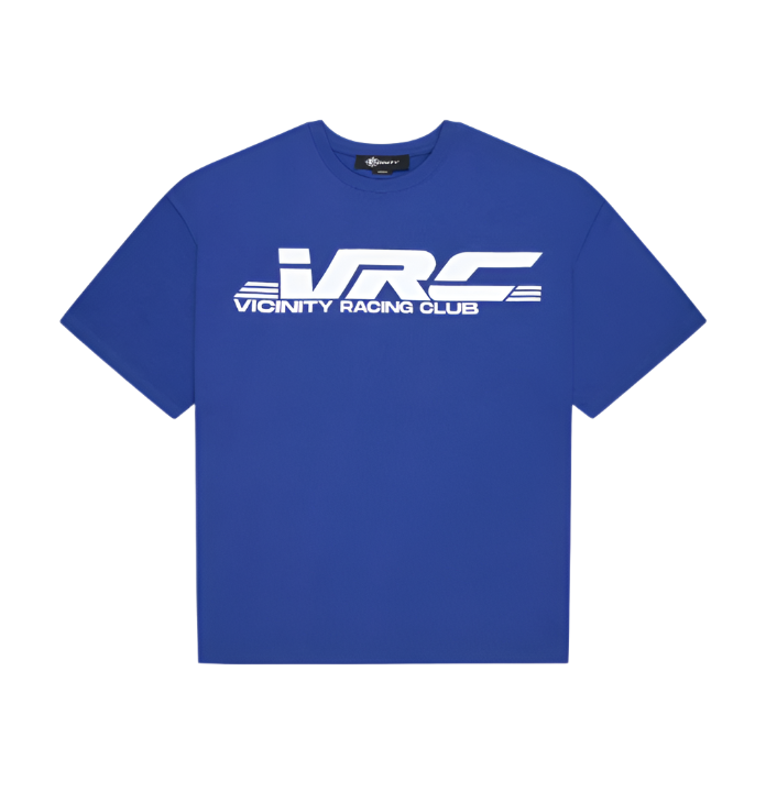 VRC TEE Blauw van de voorkant