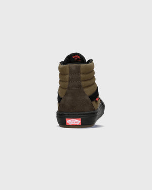 Vans BMX Sk8-Hi Coal Brown achteraanzicht