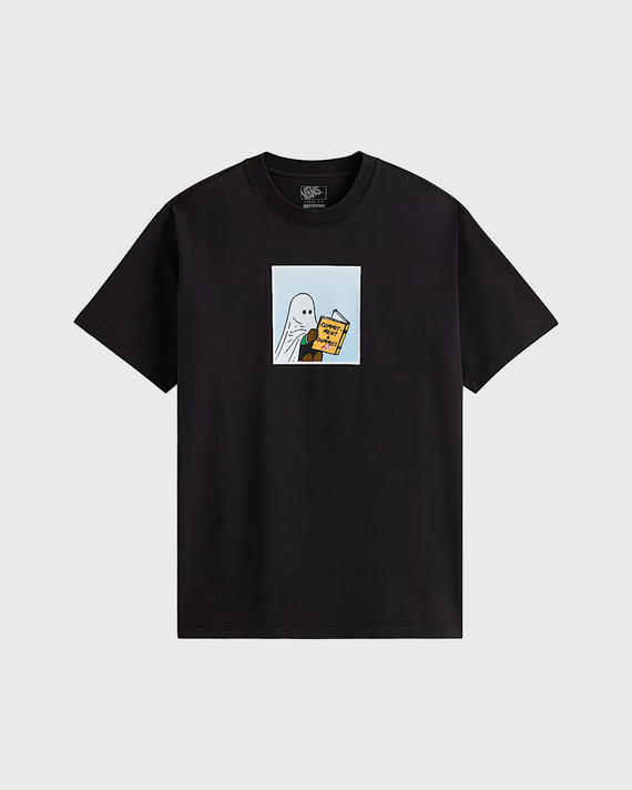 Vans Commitment 4 Dummies T-shirt Zwart met print van spook