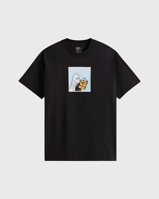 Vans Commitment 4 Dummies T-shirt Zwart met print van spook