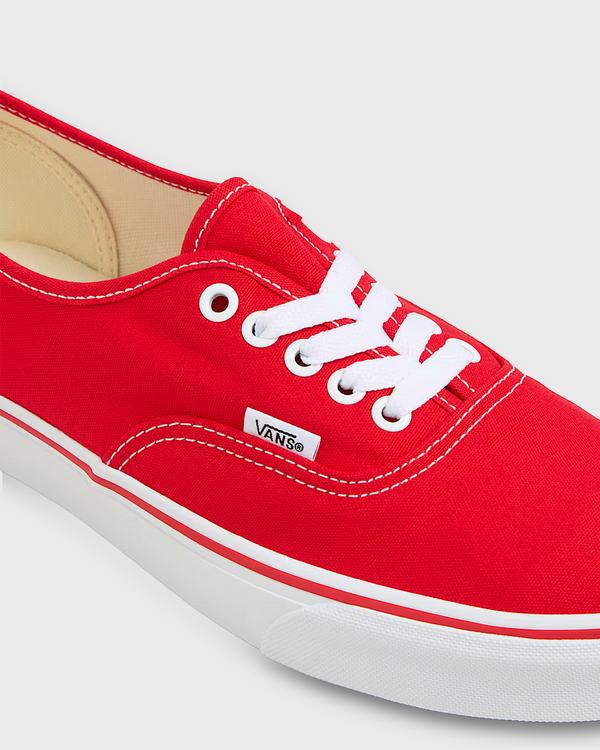 Vans Era Authentic Red Close Up 