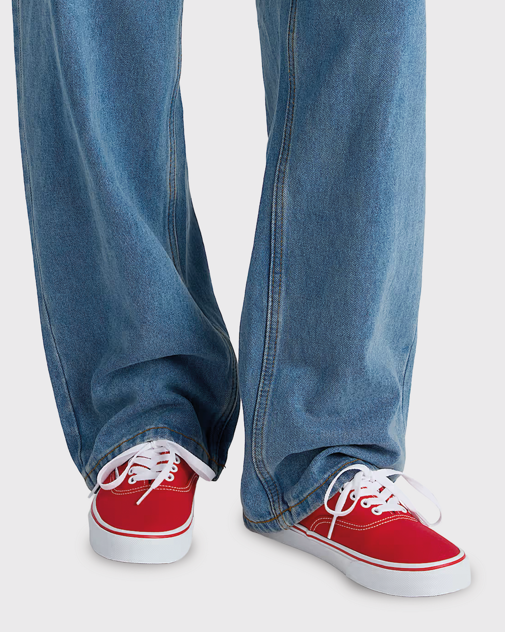 Vans Era Authentic Red zijaanzicht linkerschoen rood Vans