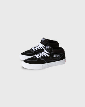 Vans Half Cab Zwart zijaanzicht hoog label half cab zwart wit