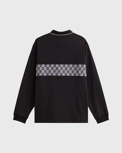 Vans Medford Checkerboard Polo Zwart achterkant