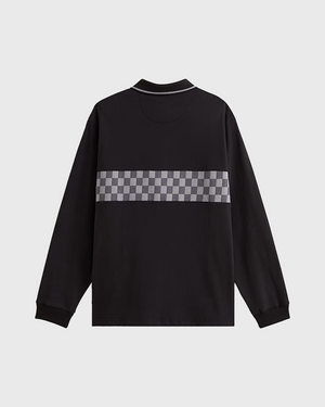 Vans Medford Checkerboard Polo Zwart achterkant