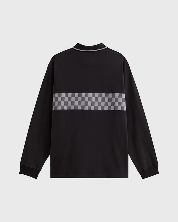 Vans Medford Checkerboard Polo Zwart achterkant