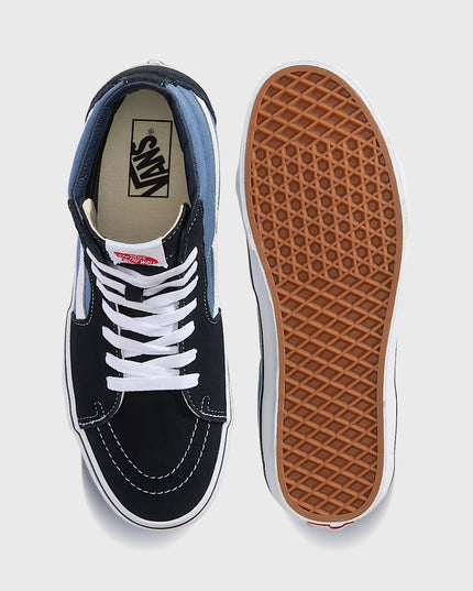 Vans Sk8-HI Navy boven en zoolaanzicht