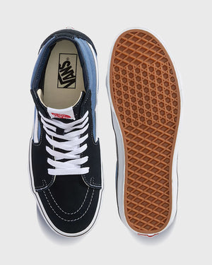 Vans Sk8-HI Navy boven en zoolaanzicht