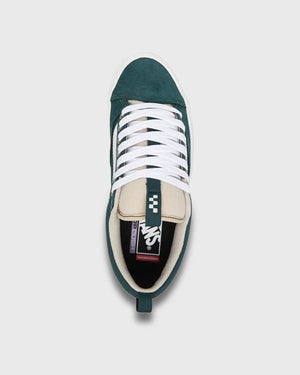 Vans Skate Old Skool 36+ Oatmeal bovenaanzicht op tong en insole pop cush checker label 