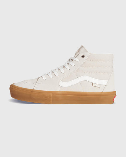 Vans Skate Sk8-Hi Beige Gum linker aanzicht